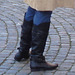 La Dame blonde Rikstelefon avec lunettes et bottes sexy / Rikstelefon Blond mature Lady with glasses in jeans and flat sexy Boots - Ängelholm  / Suède - Sweden.  23-10-2008