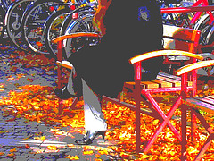 Jolie rouquine Sony en talons hauts / Sony infinity perfekt readhead Lady in high heels shoes  - Ängelholm / Suède - Sweden.  23-10-2008 - Postérisation