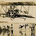 Buzzing the Beach in a Biplane, Los Angeles, Calif.