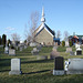 Cimetière et église / Church and cemetery - St-Eugène / Ontario, CANADA -  04-04-2010