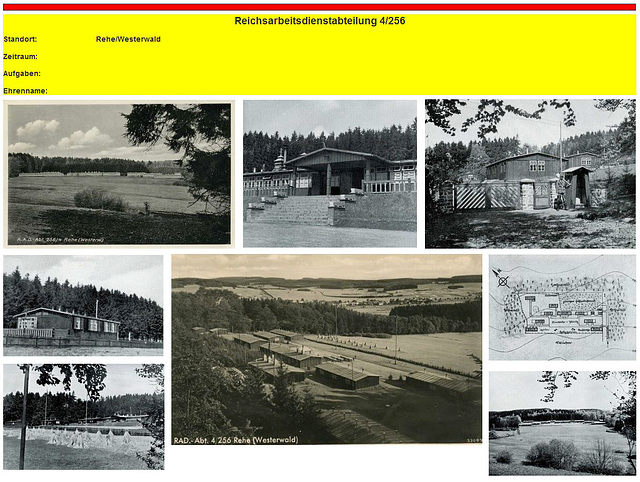 Reichsarbeitsdienstabteilung 4/256 Rehe/Westerwald / 01/12/1938
