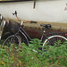 Kylle Assens boat and lonely danish bike !  Bateau et vélo - Christiania / Copenhague - Copenhagen.  26 octobre 2008