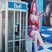La Bell en talons hauts / The Bell Lady in high heels - Montréal, Québec. CANADA - 24-04-2010 / Mur de briques / Bricks wall