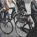 La Cycliste Giro / Giro Lady biker - Copenhague / Copenhagen - Danemark / Denmark.  20 octobre 2008