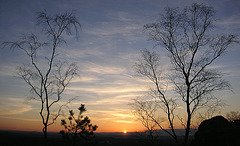Sonnenuntergang am Lilienstein