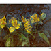 Alstroemeria Yellow French Kiss Bold Brush Painterly Texture