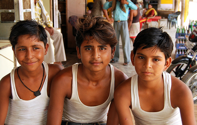 Lads at roadside Dhaba, Madhya Pradesh