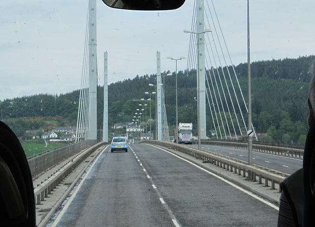 Schrägseilbrücke bei Inverness