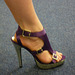 Mon amie / My friend Sabine -  Essayage de talons hauts en boutique / High heels shoes fitting