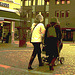 Swedbank Blond mom in SS boots with her readhead friend /  Maman blonde en bottes SS avec sa copine rouquine gentil -  Ängelholm / Suède - Sweden.  23-10-2008 - Sepia postérisé