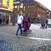 Swedbank Blond mom in SS boots with her readhead friend /  Maman blonde en bottes SS avec sa copine rouquine gentil -  Ängelholm / Suède - Sweden.  23-10-2008 - Postérisation