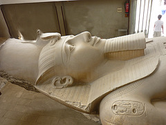 Buste de la statue de Ramses II à Memphis