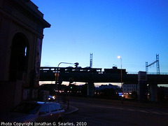 Freight at Sunset in Zizkov, Picture 2, Prague, CZ, 2010