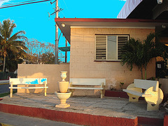 Kikis Club Palmares /  Varadero, CUBA - 3 février 2010 - Avec ciel bleu photofiltré