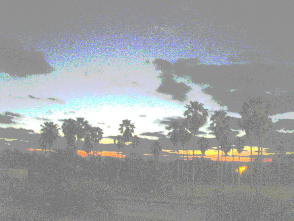 Lever de soleil / Sunrise -  Varadero, CUBA.  Février 2010 -  Photofiltré