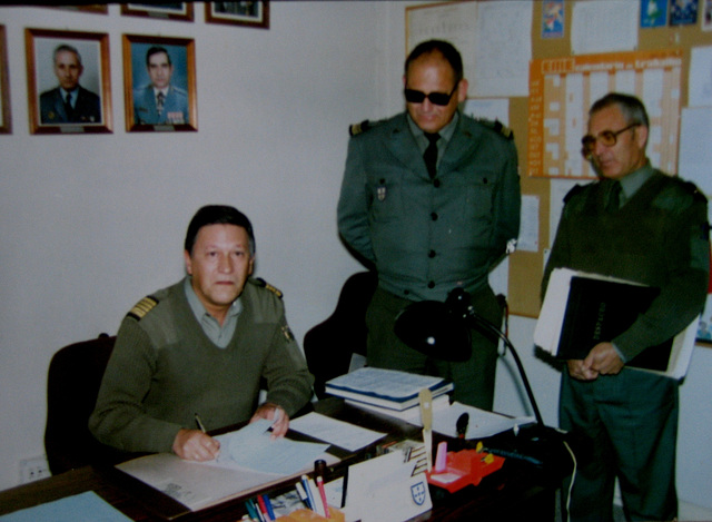 My Last Military Job, in my office, 1992
