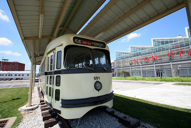 Antique Trolley at Union Station - Kansas City (7338)