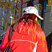 Rouquine à chapeau avec bottes à talons marteaux et boucles / Readhead hatter Lady in hammer heeled Boots with buckles - Ängelholm  / Suède - Sweden.  23-10-2008 - Postérisation
