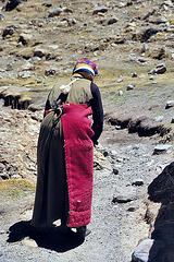 Pilgrim on its own way to circle the Kailash