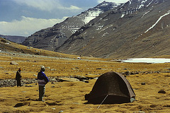 Overnight camp in the Lhachu valley