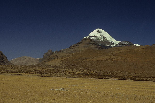 Kailash view at the snow covered peak