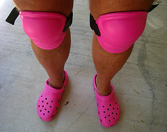 Pink Croc Knee Pads (6000)