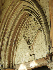 westminster abbey cloisters,1245-50 tympanum over day stair to dormitory, now to the library