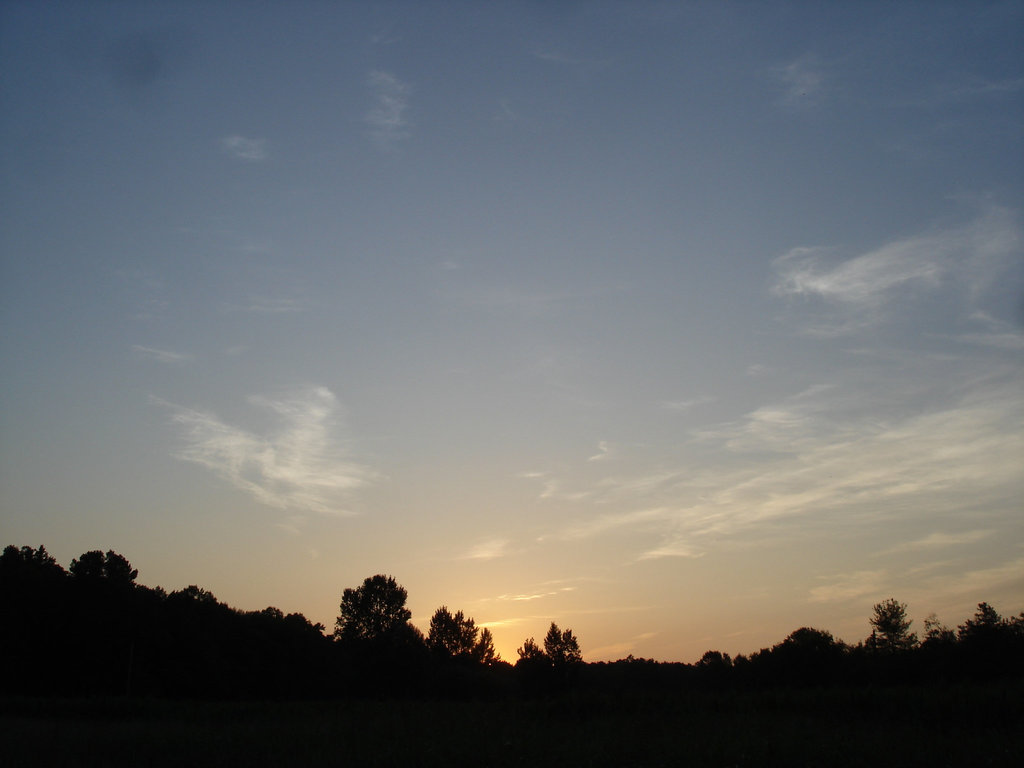 Coucher de soleil / Sunset - Pocomoke, Maryland. USA - 18 juillet 2010 - Original picture.