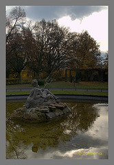 Neptun fountain in Schwanberg palace garden