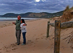 We on the beach along the Victoria's coastline