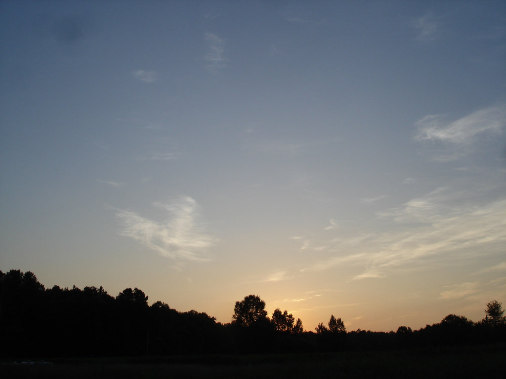 Coucher de soleil / Sunset - Pocomoke, Maryland. USA - 18 juillet 2010 - Photo originale