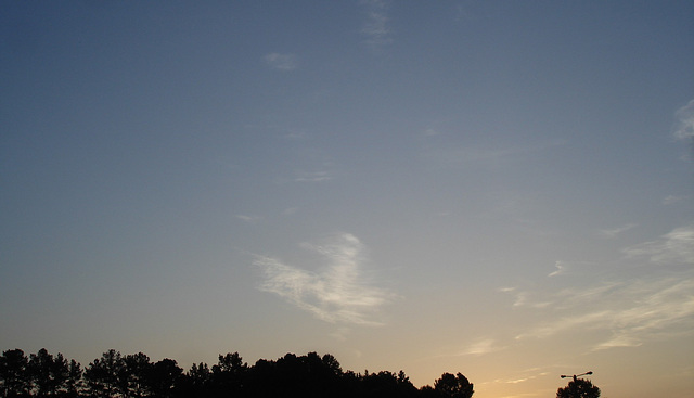 Coucher de soleil / Sunset - Pocomoke, Maryland. USA - 18 juillet 2010 - Recadrage
