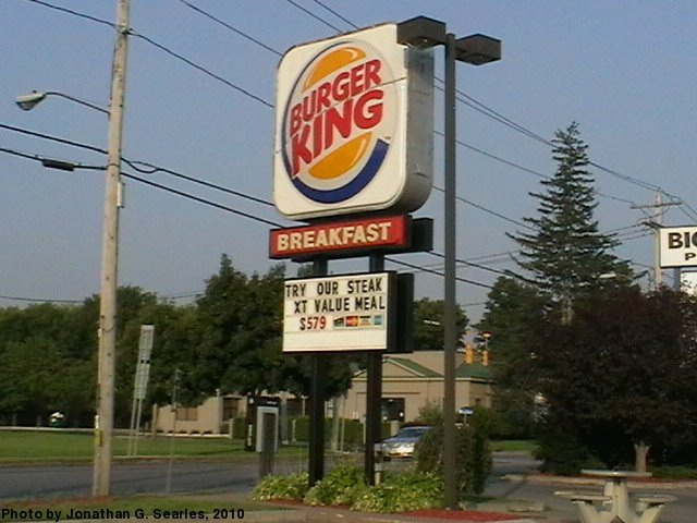 Burger King XT Value Meal $579, Utica, New York, USA, 2010