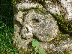 belchamp walter essex late c17 vicar's gravestone with skull