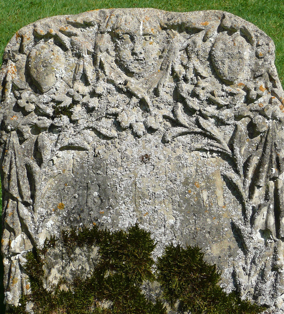belchamp walter essex late c17 vicar's gravestone; are those hearts ?