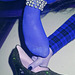 Mon Amie / My friend Lady Roxy avec / with permission.- Blue hose and high heels. Photofiltrée