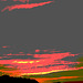 Coucher de soleil / Sunset - Pocomoke, Maryland. USA - 18 juillet 2010- Postérisation