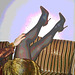 Mon amie / My friend Lady Roxy - Sofa et talons hauts / Chesterfield & high heels. Postérisée