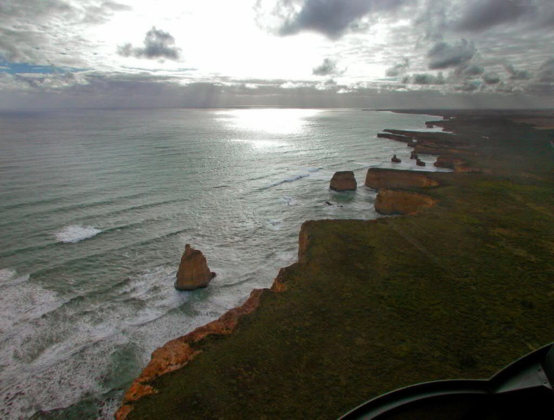 The rocks seen out the chopper screen