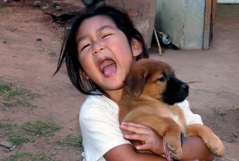 Bua with her puppy