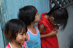 Thai kids in Minburi outside Bangkok