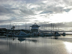 Hobart's Harbor in morning mood
