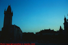 Sunset Behind Stare Radnice, Picture 2, Edited Version, Prague, CZ, 2010