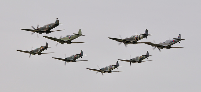 7 Spitfires 1 Seafire