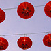 Lampions fill the sky during the Chinese New Year 2010
