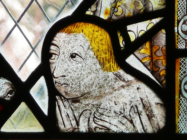 yarnton church, stained glass c15