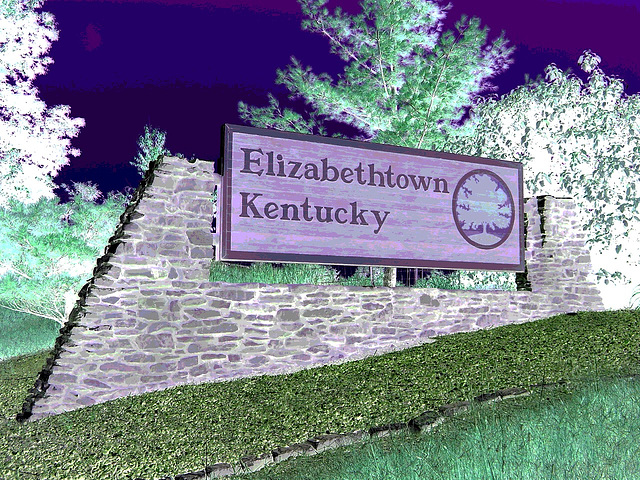 Elisabethtown, Kentucky. USA - 25 juin 2010 - Négatif postérisé