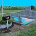 Hranice & St-Joseph's cemeteries - Texas. USA - 5 juillet 2010- Ciel bleu photofiltré