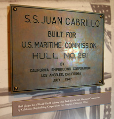 S.S. Juan Cabrillo Plaque (8043)