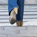 Mules et jeans /  Mules and jeans - France / Photographe  Claudette  / 10 septembre 2009. Recadrage